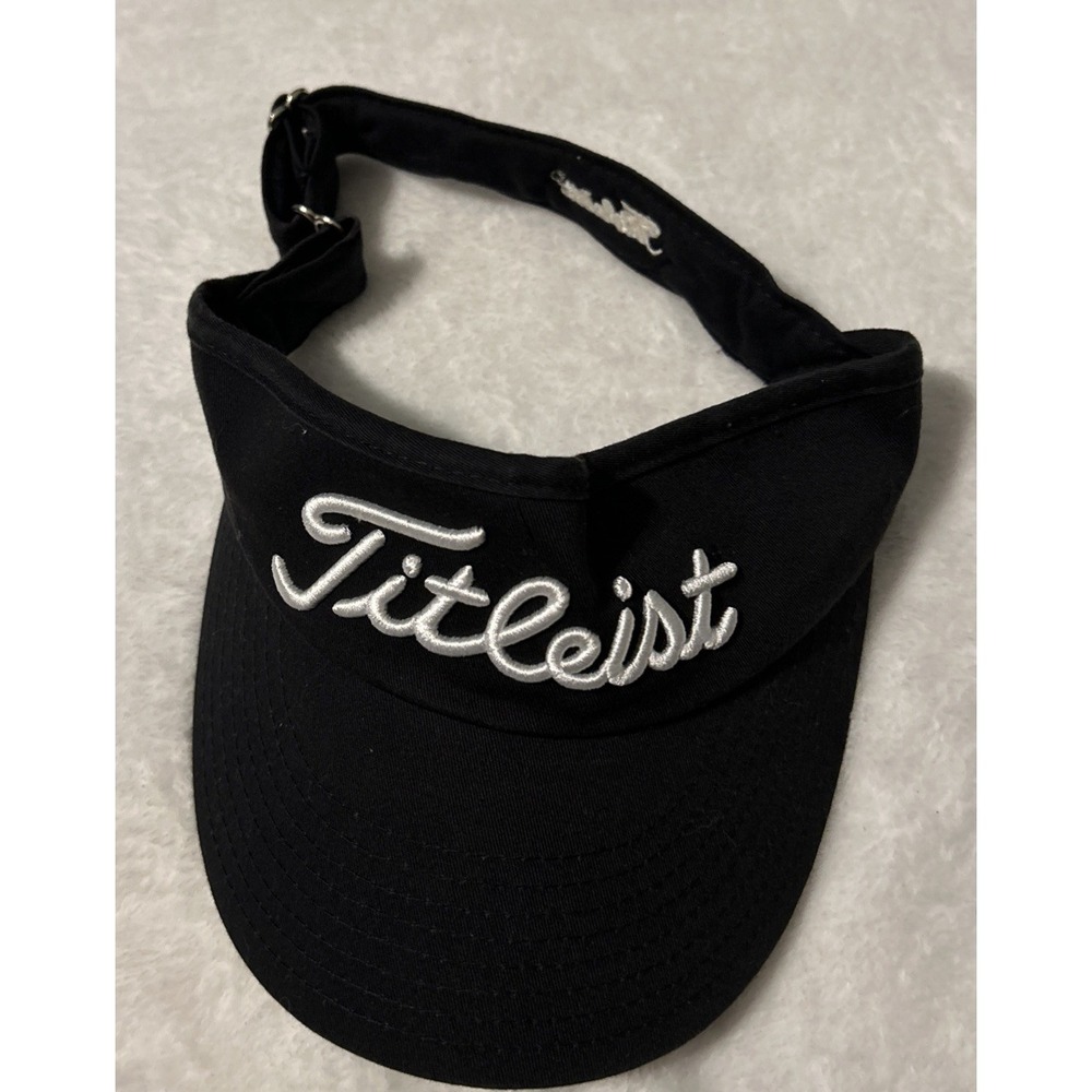 Titleist ProV1 Black Golf Visor Cap Hat Adjustable Strap Adult Unisex